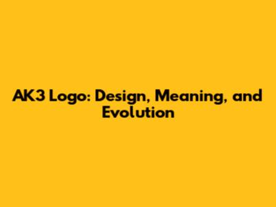 AK3 Logo: Design, Meaning, and Evolution