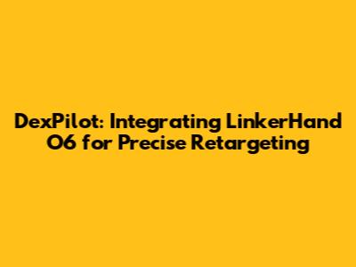 DexPilot: Integrating LinkerHand O6 for Precise Retargeting