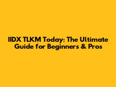 IIDX TLKM Today: The Ultimate Guide for Beginners & Pros