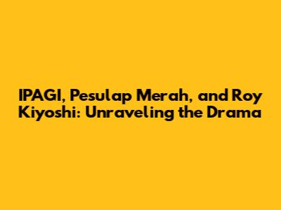 IPAGI, Pesulap Merah, and Roy Kiyoshi: Unraveling the Drama
