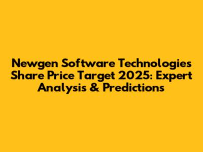 Newgen Software Technologies Share Price Target 2025: Expert Analysis & Predictions