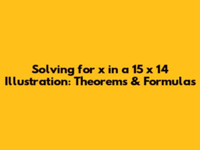 Solving for x in a 15 x 14 Illustration: Theorems & Formulas