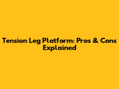 Tension Leg Platform: Pros & Cons Explained