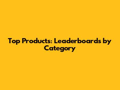 Top Products: Leaderboards by Category